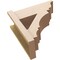 Ekena Millwork 8-in W x 20-in D x 20-in H Balboa Trad Rough Cedar Woodgrain TimberThane Outlooker, Primed Tan OUTUR080X20X20BOA04RCPR - alternate 6